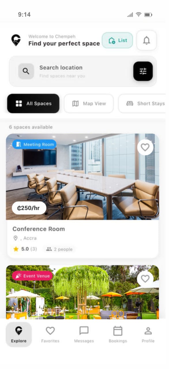 Chempeh App Screenshot